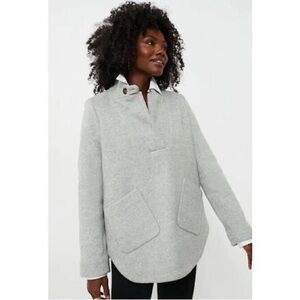 EUC Tuckernuck Emerson Wool Popover in Grey, sz Medium